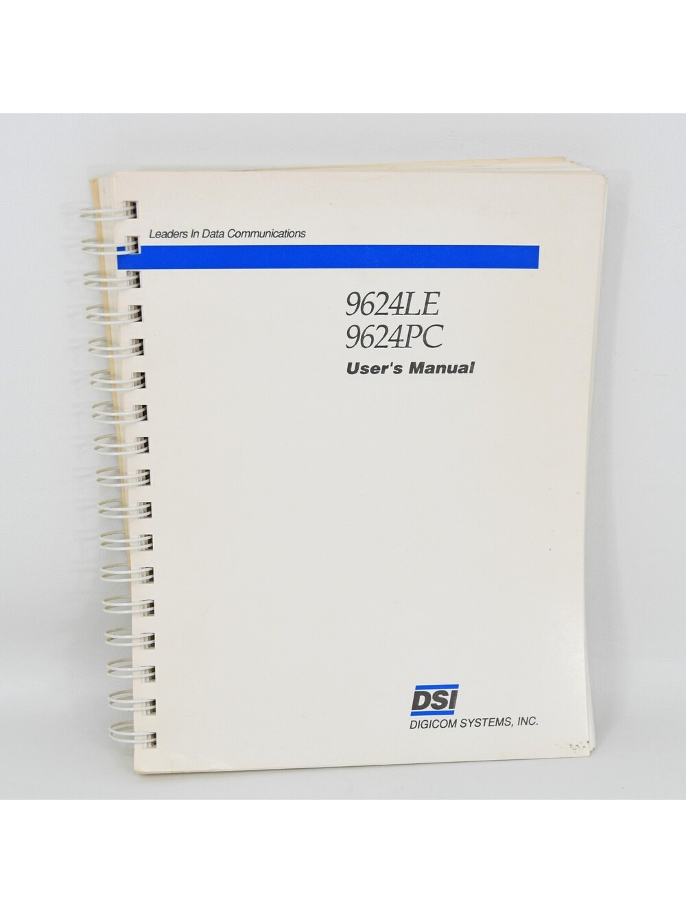 Vintage 1990s Digicom Systems Inc. Milpitas CA 9624LE 9624PC User's Manual Rare